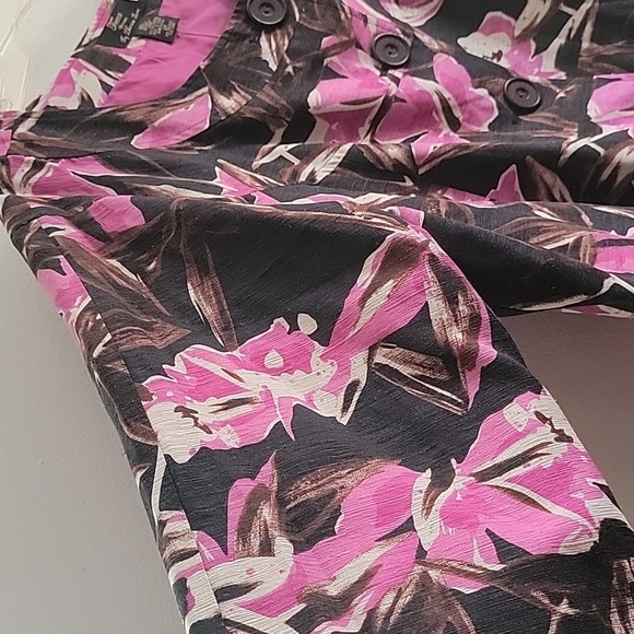 Nwt Trenz Theresa Renz Silk Rayon Blazer Jacket Floral Print Plus Size Vintage - Picture 3 of 13